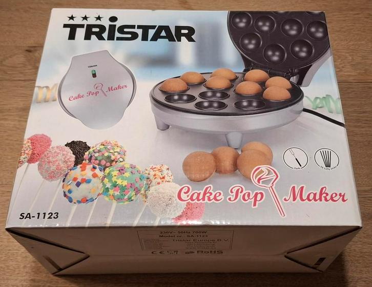 Tristar Cake Pop Maker - Maak zelf heerlijke cake pops!, Witgoed en Apparatuur, Wafelijzers, Zo goed als nieuw, Ophalen of Verzenden