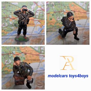 Timpo Toys set van 3 GI Soldiers (1949-1959) 1/32 beschikbaar voor biedingen
