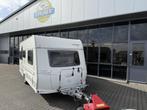 Fendt Tendenza 465 TG 2 Aparte bedden 203cm Rondzit Topstaat, Caravans en Kamperen, Standaardzit, Schokbreker, Lengtebed, Bedrijf
