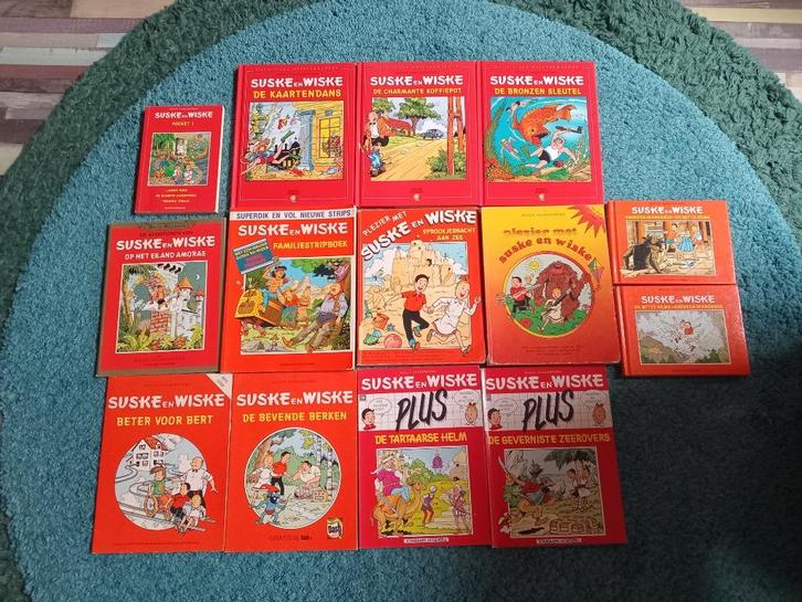 25x suske en wiske o.a. reclameuitgaven en 4 kleurendruk, Boeken, Stripboeken, Gelezen, Meerdere stripboeken, Ophalen of Verzenden