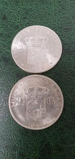 Zilveren 2½ Gulden 1944 1964 (Wilhelmina & Juliana), Zilver, Ophalen of Verzenden, Koningin Wilhelmina, Losse munt
