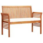 Tuinbank 2-zits met kussen 120 cm €139, Ophalen of Verzenden, Nieuw