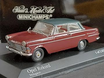 Opel Rekord P2 malaga rood 1:43 Minichamps Pol 