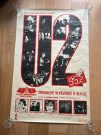 U2 The Unforgettable Fire Tour Poster Parijs 1985 Vintage, Deurposter of groter, Ophalen of Verzenden, Muziek, Rechthoekig Staand