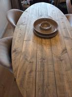 Eet tafek oval 200cm  95cm, Huis en Inrichting, Tafels | Eettafels, Ophalen, Teakhout, 200 cm of meer, 50 tot 100 cm