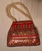 Indiase Tasje - Uniek, Sieraden, Tassen en Uiterlijk, Tassen | Damestassen, Ophalen of Verzenden, Nieuw, Rood, Handtas