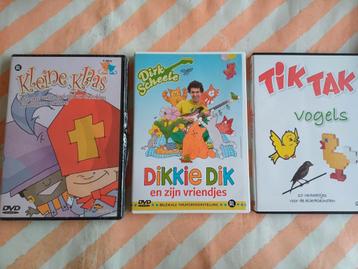 Dvd's Kleine Klaas, Dikkie Dik, TikTak beschikbaar voor biedingen