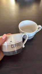 2 koffiemokken Bastion collections, Huis en Inrichting, Keuken | Servies, Ophalen of Verzenden, Zo goed als nieuw, Overige stijlen