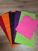 Kleurrijke Stoffen vilt, echte wolvilt!, Hobby en Vrije tijd, Stoffen en Lappen, Overige kleuren, Ophalen of Verzenden, Zo goed als nieuw