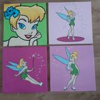 4 schilderijen tinkerbell, Ophalen, Zo goed als nieuw