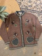 Ilanco wollen vest M bohemian wool cardigan, Kleding | Dames, Maat 38/40 (M), Ophalen of Verzenden, Bruin, Zo goed als nieuw