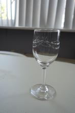 vintage portglaasje met gravure, Ophalen of Verzenden