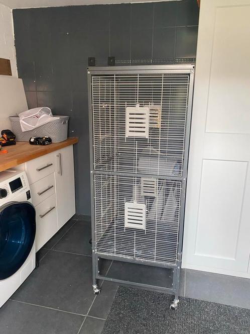 Vogelkooi voliere aluminium, Dieren en Toebehoren, Vogels | Hokken en Kooien, Zo goed als nieuw, Vogelkooi, Aluminium, Ophalen