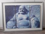 Schilderij drie-luik vrolijke Buddha, Ophalen, Gebruikt, 50 tot 75 cm, Print