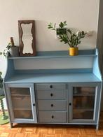Blauwe dressoir vintage, Ophalen, Zo goed als nieuw, 25 tot 50 cm, 100 tot 150 cm