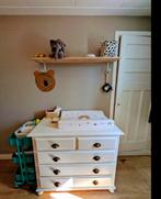 Witte houten commode met lades, Kinderen en Baby's, Kinderkamer | Commodes en Kasten, Ophalen, 50 tot 70 cm, Commode, 100 cm of meer
