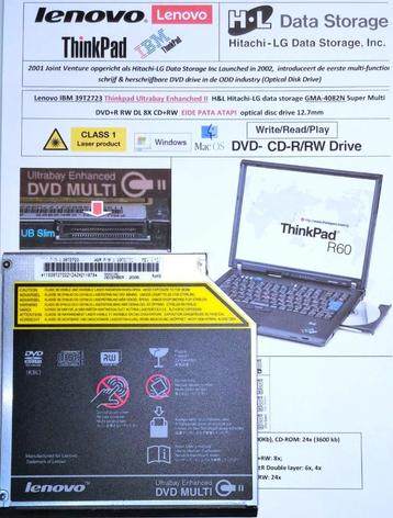 Lenovo 39T2723 HL GMA-4082N UltraBay Enhanced DVD-RW brander beschikbaar voor biedingen