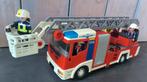 Playmobil brandweerauto ladderwagen incl 3 brandweer mannen, Ophalen of Verzenden, Zo goed als nieuw