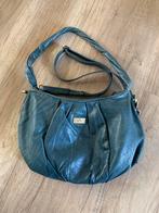 Adax blauw leren schoudertas., Ophalen of Verzenden, Zo goed als nieuw, Blauw, Schoudertasje