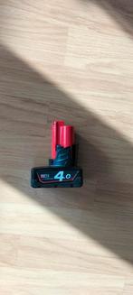 Milwaukee accu M12/4.0Ah te koop., Doe-het-zelf en Verbouw, Gereedschap | Boormachines, Ophalen, Boormachine