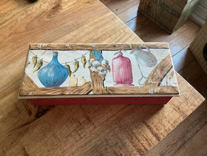 Brocante/Vintage likeurdoos, Antiek en Kunst, Curiosa en Brocante, Ophalen of Verzenden