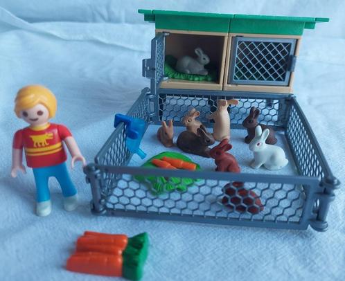 Playmobil 6140 Konijnenhok met Buitenren IV, Kinderen en Baby's, Speelgoed | Playmobil, Gebruikt, Complete set, Ophalen of Verzenden