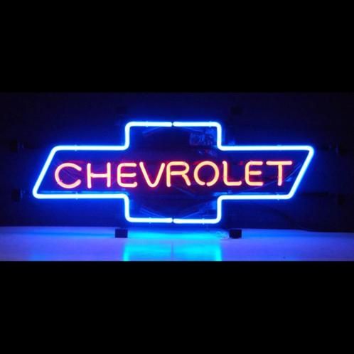 Chevrolet neon en veel andere USA decoratie mancave garage, Verzamelen, Merken en Reclamevoorwerpen, Zo goed als nieuw, Lichtbak of (neon) lamp