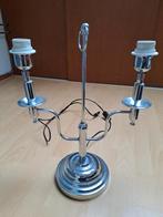 Tafellamp Chroom 2-Lichts, Ophalen, Zo goed als nieuw, Minder dan 50 cm