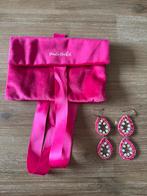 Prachtige roze oorbellen van Paulie Pocket, ZGAN!, Sieraden, Tassen en Uiterlijk, Oorbellen, Overige materialen, Hangers, Ophalen of Verzenden