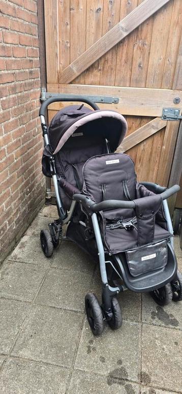 Kidsriver tandem buggy zwart voor 2 kindjes beschikbaar voor biedingen