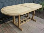 Teak and Garden teakhouten ovale tuintafel Harwich, Ophalen, Zo goed als nieuw, Ovaal, Teakhout