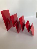 Design brievenhouder Tabula Rasa buro organizer metaal rood, Huis en Inrichting, Ophalen of Verzenden, N, N, N