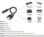 Keyboard muziektoetsenbord naar USB 3 meter kabel midi 5pin, Nieuw, Ophalen of Verzenden, 2 tot 5 meter, H