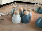 3 zelfde sets leuke hanglampen, kan per stuk worden verkocht, Huis en Inrichting, Lampen | Hanglampen, Ophalen of Verzenden, Zo goed als nieuw