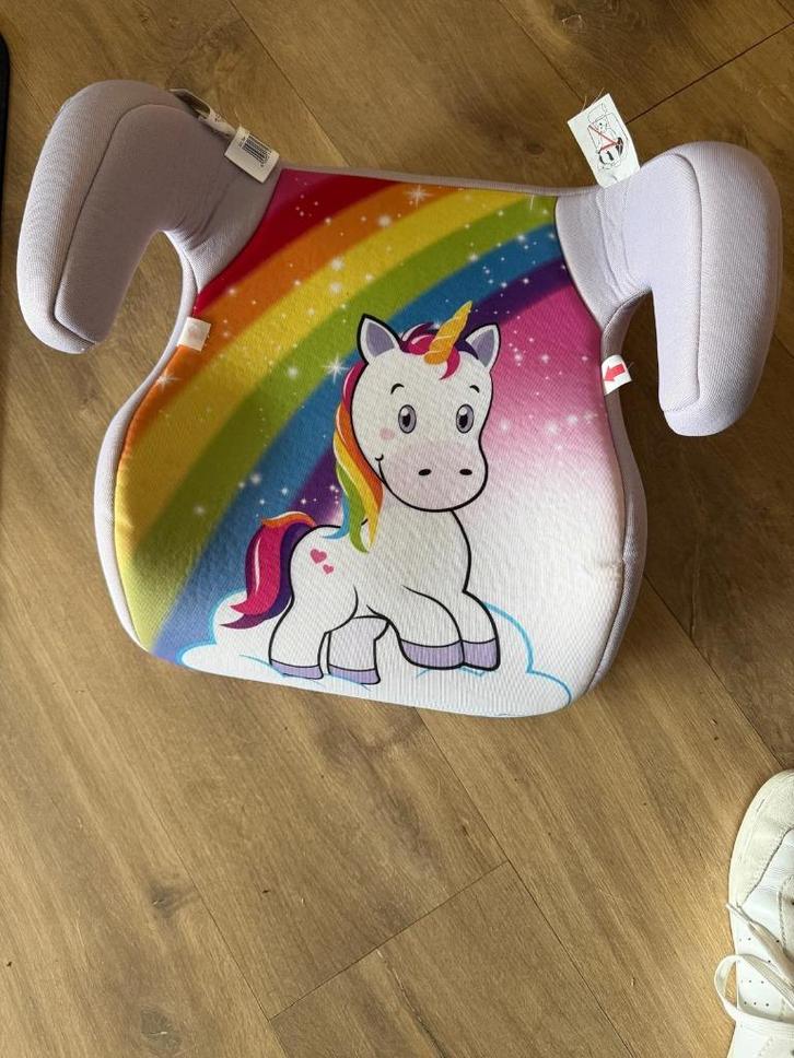 Zitverhoger met Unicorn, Kinderen en Baby's, Autostoeltjes, Gebruikt, Overige merken, 15 t/m 36 kg, Autogordel, Ophalen of Verzenden