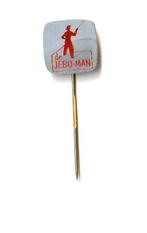 blikken bestrijdingsmiddelen speld Jebo Man, Ophalen of Verzenden, Gebruikt, Overige onderwerpen, Speldje of Pin