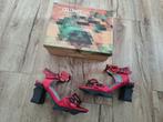 Unieke rode leren hakken van Laura Vita, 40. Schoen met hak, Kleding | Dames, Pumps, Onb, Ophalen of Verzenden, Onb