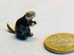 Zilveren miniatuur bever, Ophalen of Verzenden, Zo goed als nieuw, Dier