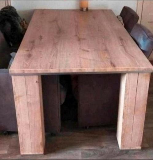 Mooi grote Stevig eethoek tafel, Huis en Inrichting, Tafels | Eettafels, Gebruikt, 50 tot 100 cm, Vijf personen of meer, Rechthoekig