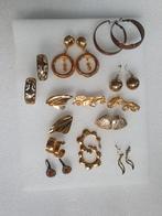 Oorbellen goudkleur clips stekers en creolen, Sieraden, Tassen en Uiterlijk, Oorbellen, Ophalen of Verzenden, Zo goed als nieuw