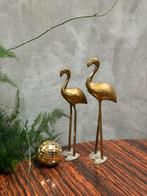 Vintage messing vogels / flamingo’s, Ophalen of Verzenden, Zo goed als nieuw, Dier