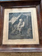 Reproductie “de visser” van Jozef Israëls, Antiek en Kunst, Kunst | Etsen en Gravures, Ophalen