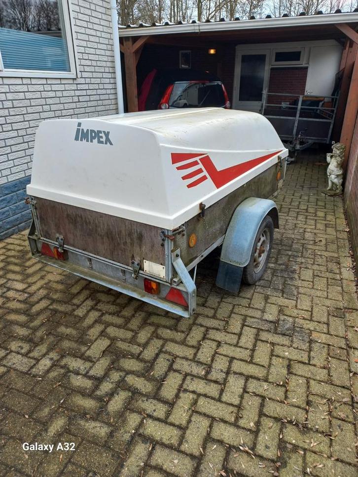 Te koop Impex Aanhanger met Deksel - 2 10 bij 1:15, Auto diversen, Aanhangers en Bagagewagens, Gebruikt, Ophalen