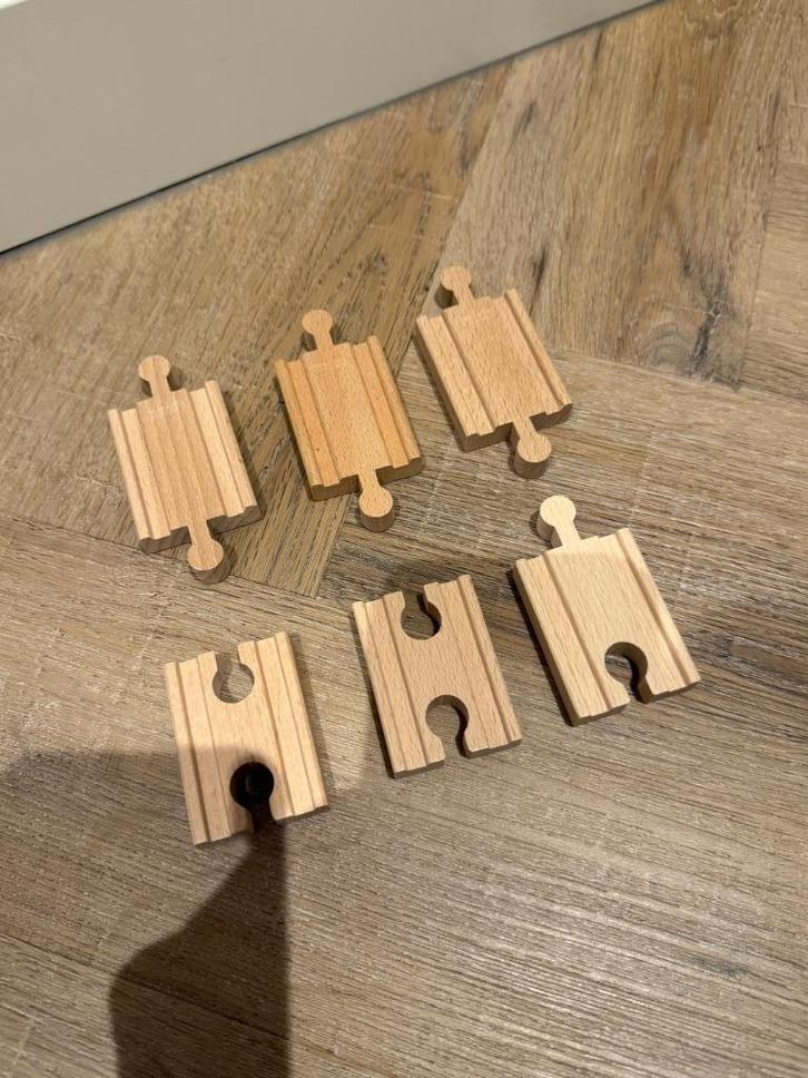 ZGAN 6x Brio houten trein connector spoor rail set 33394 toy, Kinderen en Baby's, Speelgoed | Houten speelgoed, Zo goed als nieuw