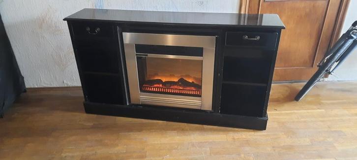 Tv kast met elektrische haard, Huis en Inrichting, Haarden, Gebruikt, Elektrische haard, Ophalen of Verzenden