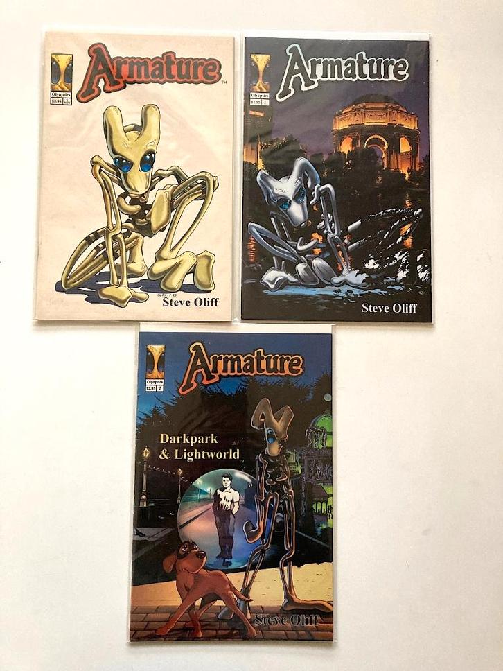 Armature #1-2, #1 variant cover (set) Olyoptics Comics 1996, Boeken, Strips | Comics, Nieuw, Complete serie of reeks, Amerika