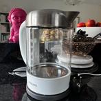 Philips waterkoker wit glas als nieuw, Witgoed en Apparatuur, Waterkokers, 1 tot 2 liter, Ophalen of Verzenden, Zo goed als nieuw