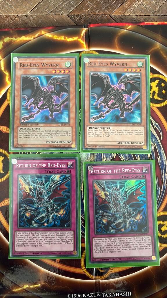 Meerdere Red-Eyes support kaarten, Hobby en Vrije tijd, Verzamelkaartspellen | Yu-gi-Oh!, Zo goed als nieuw, Meerdere kaarten