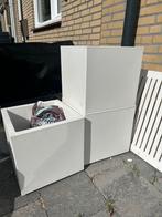 elho vierkante plantenbakken, Tuin en Terras, Bloembakken en Plantenbakken, Ophalen, Kunststof, Minder dan 60 cm, Vierkant