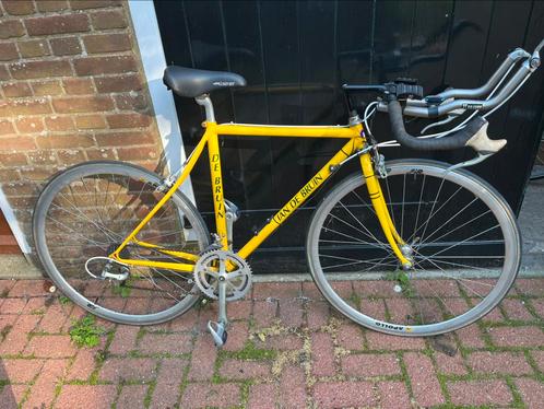Racefiets tijdrit vintage retro Jan de Bruin Shimano 105, Fietsen en Brommers, Fietsen | Racefietsen, Gebruikt, Overige merken